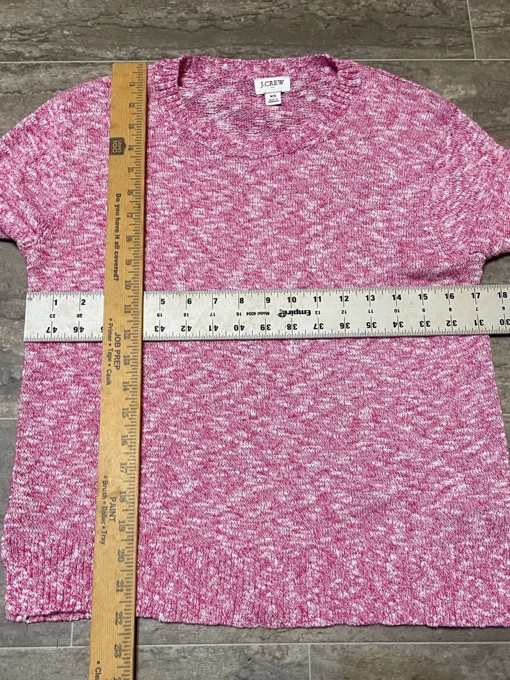 Women's J. Crew Lightweight Beach Sweater Heathered Pink Size XS